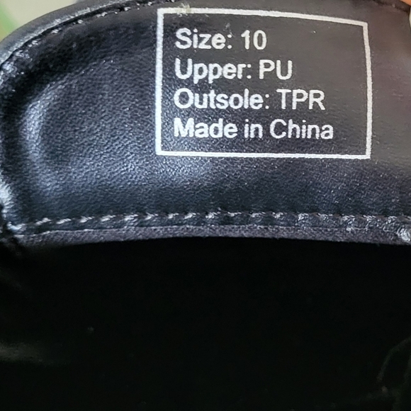 New York and Company Women's Black Brooke Heel Loafer Shoes Chunky Y2K! Size 10 - Picture 4 of 7